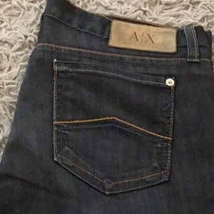 Armani Exchange Wide Boot Cut Jeans